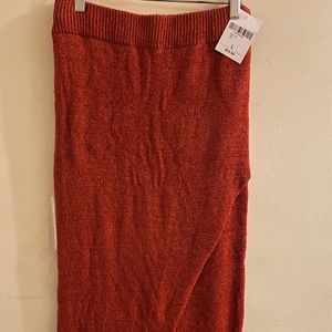 Rust Midi Skirt